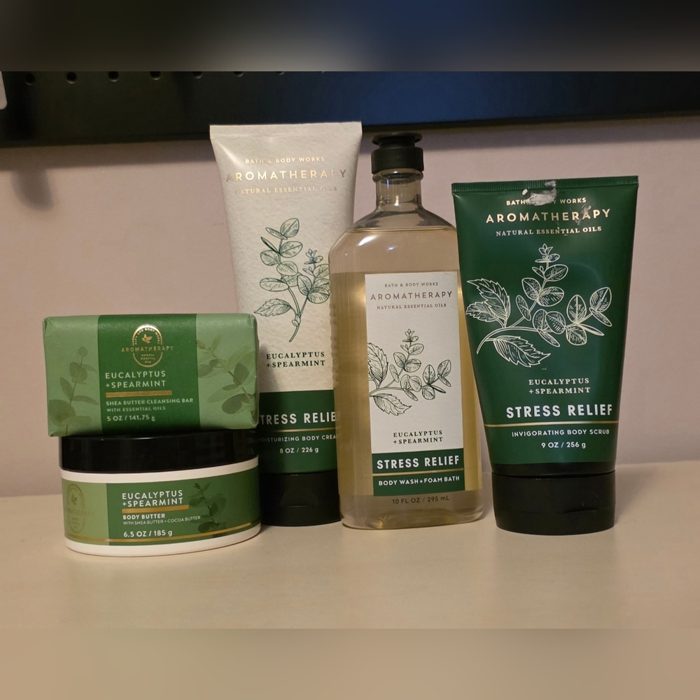 Bath And Body Works Aromatherapy Eucalyptus And Spearmint Body Care Set